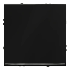 Изображение Выключатель одноклавишный с подсветкой черный матовый Voltum S70